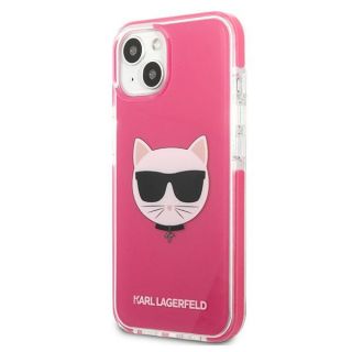 Karl Lagerfeld KLHCP13MTPECPI iPhone 13 szilikon hátlap tok - rózsaszín