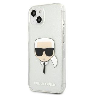 Karl Lagerfeld KLHCP13SKHTUGLS iPhone 13 mini kemény hátlap tok - ezüst