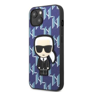 Karl Lagerfeld KLHCP13SPMNIKBL iPhone 13 mini bőr hátlap tok - kék