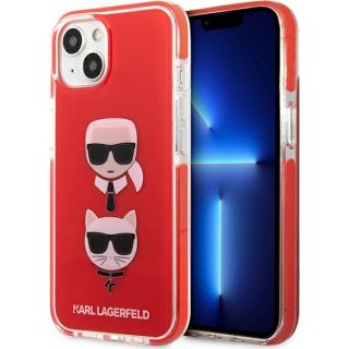 Karl Lagerfeld KLHCP13STPE2TR iPhone 13 mini kemény hátlap tok - piros