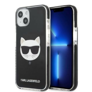 Karl Lagerfeld KLHCP13STPECK iPhone 13 mini szilikon hátlap tok - fekete