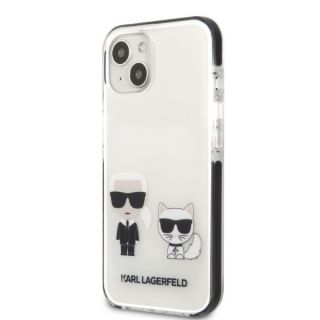 Karl Lagerfeld KLHCP13STPEKCW iPhone 13 mini szilikon hátlap tok - fehér