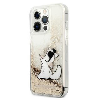 Karl Lagerfeld KLHCP13XGCFD iPhone 13 Pro Max bőr hátlap tok - arany