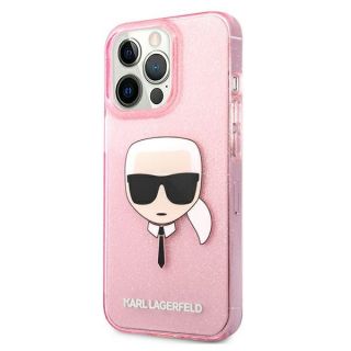Karl Lagerfeld KLHCP13XKHTUGLP iPhone 13 Pro Max kemény hátlap tok - rózsaszín