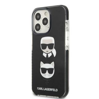 Karl Lagerfeld KLHCP13XTPE2TK iPhone 13 Pro Max kemény hátlap tok - fekete