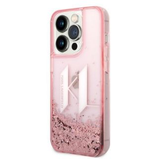 Karl Lagerfeld KLHCP14LLBKLC iPhone 14 Pro szilikon hátlap tok - rózsaszín