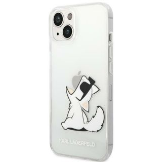 Karl Lagerfeld KLHCP14MCFNRC iPhone 14 Plus szilikon hátlap tok - átlátszó