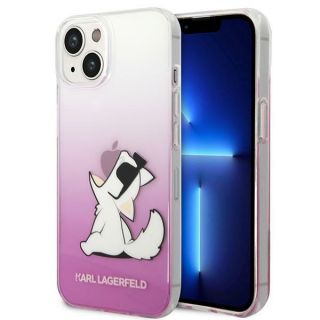 Karl Lagerfeld KLHCP14MCFNRCPI iPhone 14 Plus szilikon hátlap tok - átlátszó