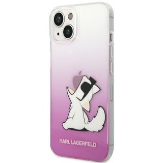 Karl Lagerfeld KLHCP14MCFNRCPI iPhone 14 Plus szilikon hátlap tok - átlátszó