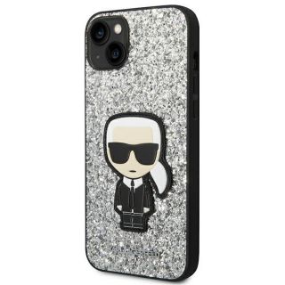 Karl Lagerfeld KLHCP14MGFKPG iPhone 14 Plus kemény hátlap tok - ezüst