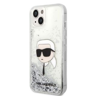 Karl Lagerfeld KLHCP14MLNKHCH iPhone 14 Plus kemény hátlap tok - ezüst/csillámos