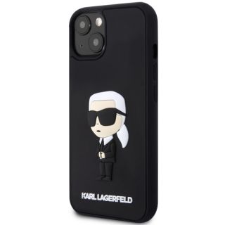 Karl Lagerfeld KLHCP14S3DRKINK iPhone 14 szilikon hátlap tok - fekete