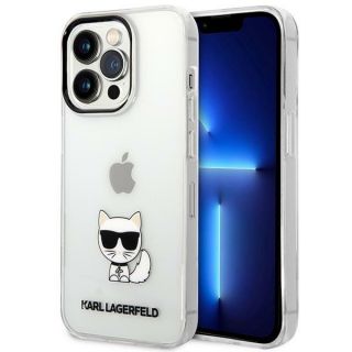 Karl Lagerfeld KLHCP14XCTTR iPhone 14 Pro Max szilikon hátlap tok - átlátszó