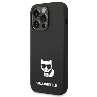 Karl Lagerfeld KLHCP14XSLCTBK iPhone 14 Pro Max szilikon hátlap tok - fekete