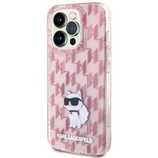Karl Lagerfeld KLHCP15LHNCMKLP iPhone 15 Pro kemény hátlap tok - rózsaszín