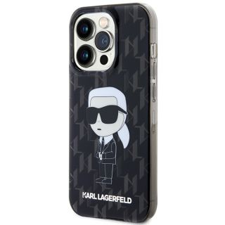 Karl Lagerfeld KLHCP15LHNKMKLK iPhone 15 Pro kemény hátlap tok - fekete