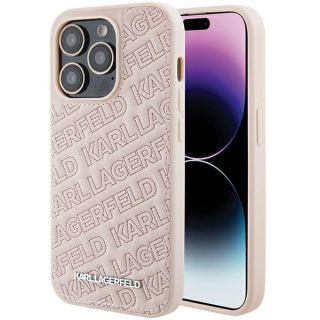 Karl Lagerfeld KLHCP15LPQKPMP iPhone 15 Pro kemény hátlap tok - rózsaszín