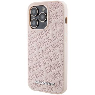 Karl Lagerfeld KLHCP15LPQKPMP iPhone 15 Pro kemény hátlap tok - rózsaszín