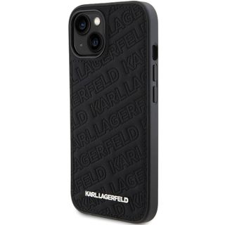 Karl Lagerfeld KLHCP15MPQKPMK iPhone 14 Plus / 15 Plus kemény hátlap tok - fekete