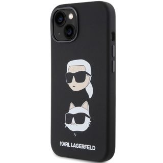 Karl Lagerfeld KLHCP15MSDHKCNK iPhone 15 Plus szilikon hátlap tok - fekete