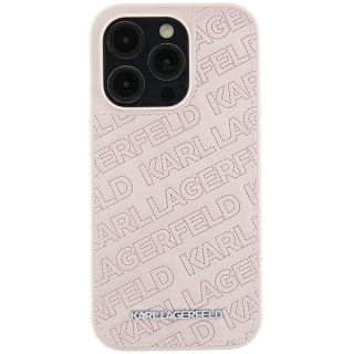 Karl Lagerfeld KLHCP15SPQKPMP iPhone 15 kemény hátlap tok - rózsaszín