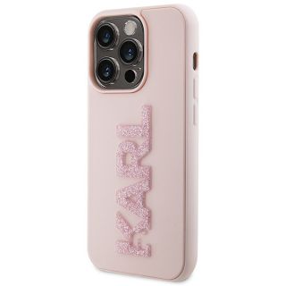 Karl Lagerfeld KLHCP15X3DMBKCP iPhone 15 Pro Max szilikon hátlap tok - rózsaszín