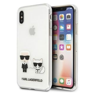 Karl Lagerfeld KLHCPXCKTR iPhone XS / X kemény hátlap tok - átlátszó