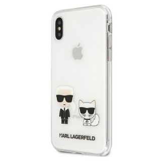 Karl Lagerfeld KLHCPXCKTR iPhone XS / X kemény hátlap tok - átlátszó