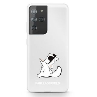 Karl Lagerfeld KLHCS21LCFNRC Samsung Galaxy S21 Ultra kemény hátlap tok - átlátszó