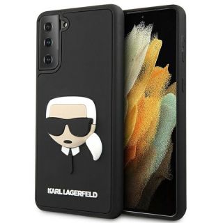 Karl Lagerfeld KLHCS21MKH3DBK Samsung Galaxy S21+ Plus kemény hátlap tok - fekete
