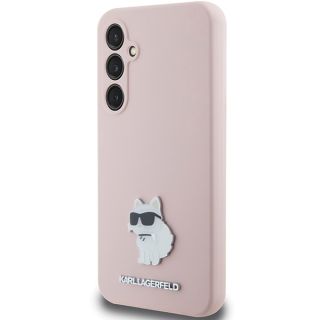 Karl Lagerfeld KLHCS23FESMHCNPP Samsung Galaxy S23 FE szilikon hátlap tok - rózsaszín