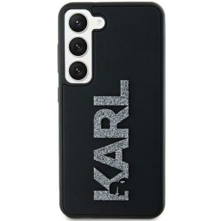 Karl Lagerfeld KLHCS23L3DMBKCK Samsung Galaxy S23 Ultra szilikon hátlap tok - fekete