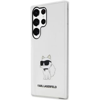 Karl Lagerfeld KLHCS23LHNCHTCT Samsung Galaxy S23 Ultra kemény hátlap tok - átlátszó