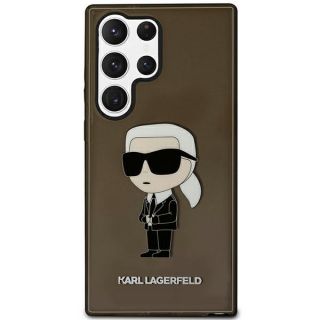 Karl Lagerfeld KLHCS23LHNIKTCK Samsung Galaxy S23 Ultra kemény hátlap tok - fekete