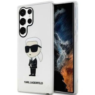 Karl Lagerfeld KLHCS23LHNIKTCT Samsung Galaxy S23 Ultra kemény hátlap tok - átlátszó
