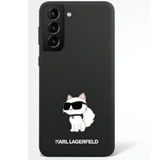 Karl Lagerfeld KLHCS23LSNCHBCK Samsung Galaxy S23 Ultra szilikon hátlap tok - fekete