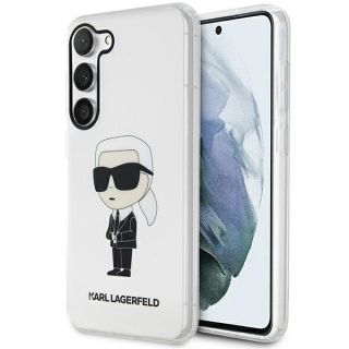 Karl Lagerfeld KLHCS23MHNIKTCT Samsung Galaxy S23+ Plus kemény hátlap tok - átlátszó