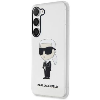 Karl Lagerfeld KLHCS23MHNIKTCT Samsung Galaxy S23+ Plus kemény hátlap tok - átlátszó