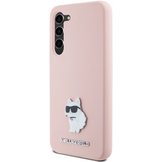 Karl Lagerfeld KLHCS23MSMHCNPP Samsung Galaxy S23+ Plus szilikon hátlap tok - rózsaszín