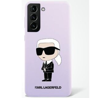 Karl Lagerfeld KLHCS23MSNIKBCU Samsung Galaxy S23+ Plus kemény hátlap tok - lila
