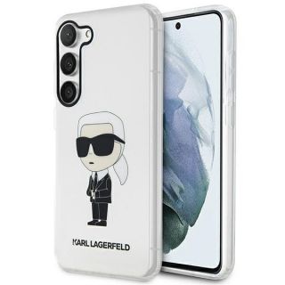 Karl Lagerfeld KLHCS23SHNIKTCT Samsung Galaxy S23 kemény hátlap tok - átlátszó