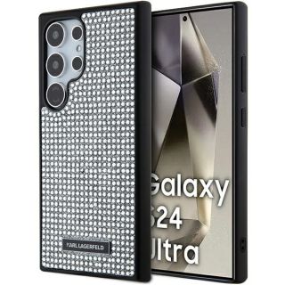 Karl Lagerfeld KLHCS24LHDSPRS Samsung Galaxy S24 Ultra kemény hátlap tok - ezüst