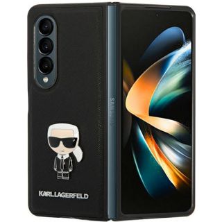 Karl Lagerfeld KLHCZFD4IKMSBK Samsung Galaxy Z Fold 4 kinyitható tok - fekete