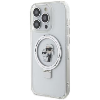 Karl Lagerfeld KLHMP13LHMRSKCH MagSafe iPhone 13 / 13 Pro kemény hátlap tok - fehér
