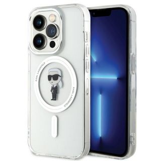 Karl Lagerfeld KLHMP15LHFCKNOT MagSafe iPhone 15 Pro kemény hátlap tok - átlátszó
