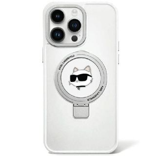 Karl Lagerfeld KLHMP15LHMRSCHH MagSafe iPhone 15 Pro kemény hátlap tok - fehér