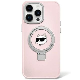 Karl Lagerfeld KLHMP15LHMRSCHP MagSafe iPhone 15 Pro kemény hátlap tok - rózsaszín