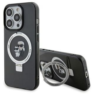 Karl Lagerfeld KLHMP15LHMRSKCK MagSafe iPhone 15 Pro kemény hátlap tok - fekete