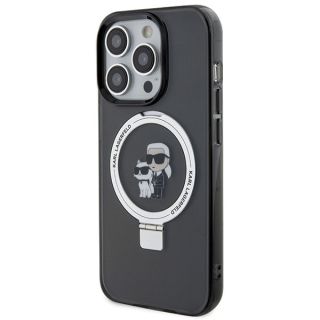 Karl Lagerfeld KLHMP15LHMRSKCK MagSafe iPhone 15 Pro kemény hátlap tok - fekete