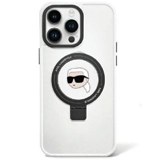 Karl Lagerfeld KLHMP15LHMRSKHH MagSafe iPhone 15 Pro kemény hátlap tok - fehér